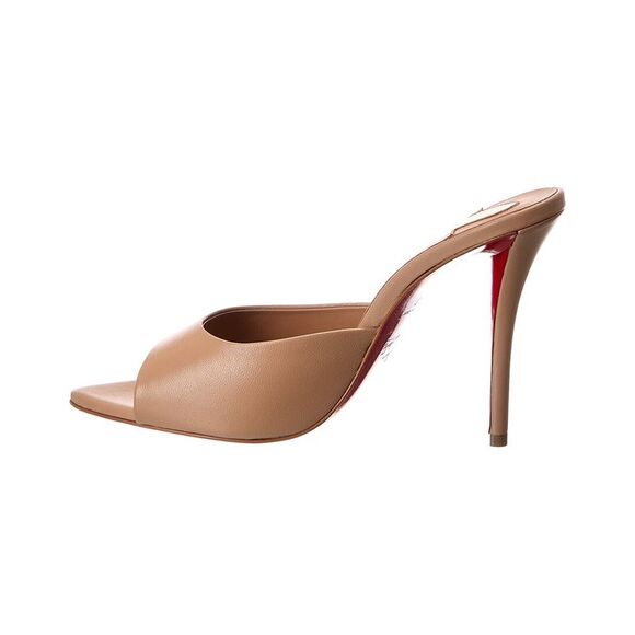 Christian Louboutin Miss Z 100 Leather Mule, Beige - Picture 2 of 5
